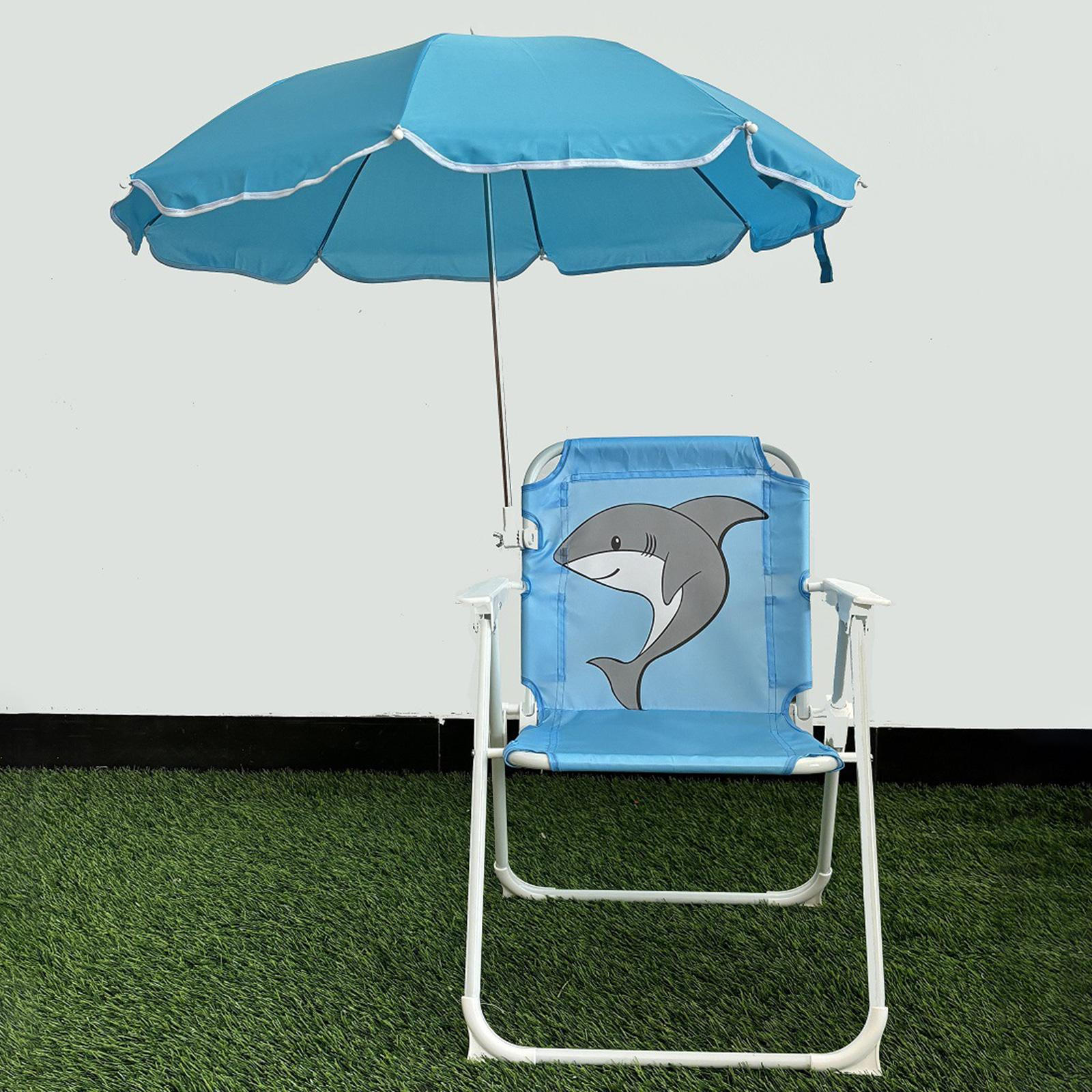 

Стул для кемпинга для детей, пляж с зонтиком, легкий, удобный для переноски, удобный портативный