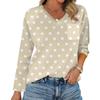 Women's Raglan Long Sleeve V-Neck T-Shirt Splicing Solid Color Casual Top Pullover V-Neck Pocket Bottoming Shirt