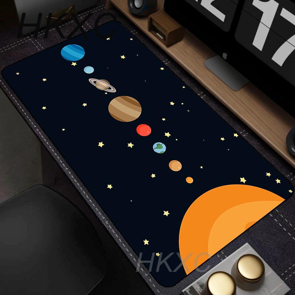 Universo Spazio Sistema Solare Pianeta Tappetino Mouse Grande per Gaming Mousepad per Computer Portatile Tappetino Tastiera XXL Deskmat Mousepad per PC Gamer