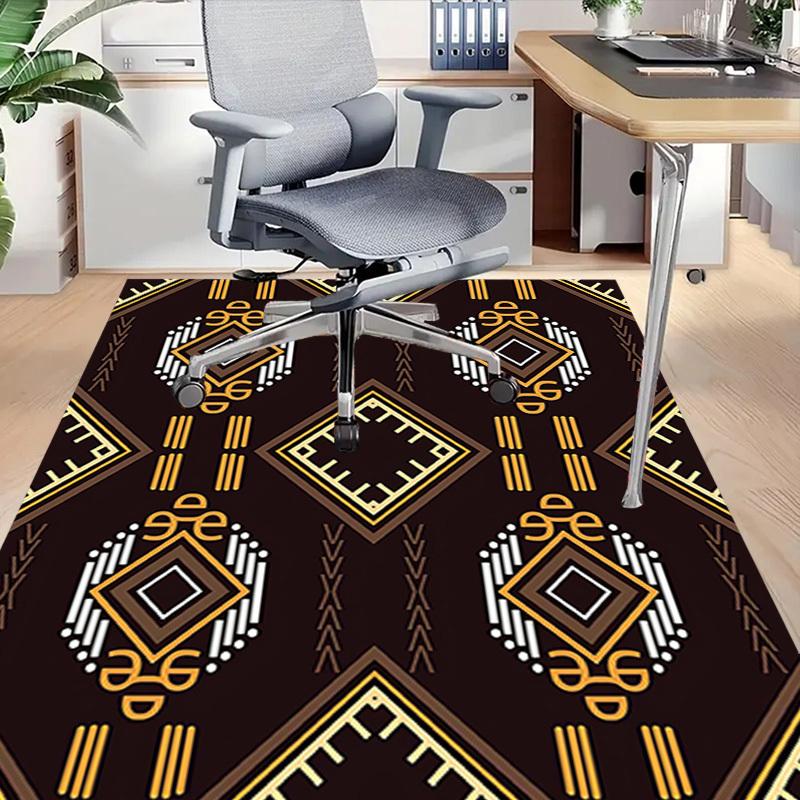 1PC Geometric Pattern Diamond Extra Large Non-Slip Floor Carpet, Office, Family, Bedroom, Studio - Large Area Rug Indoor Rugs, Vibrant Colors-W247