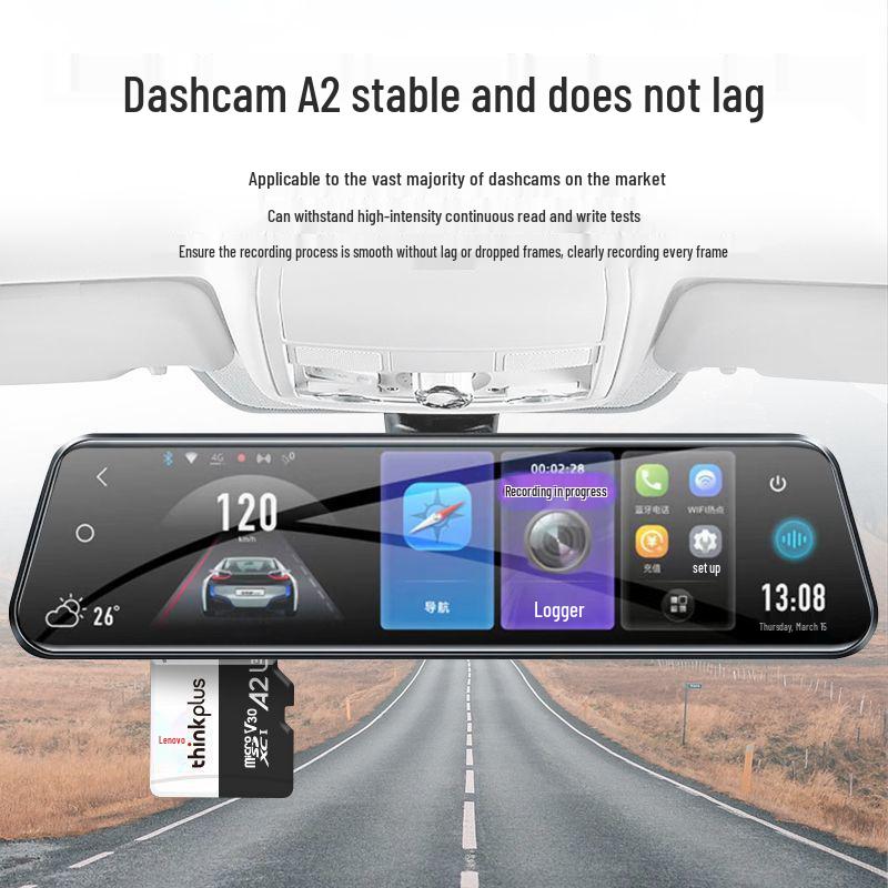 Lenovo 256GB High-Speed SD Card for Cameras and Dashcams