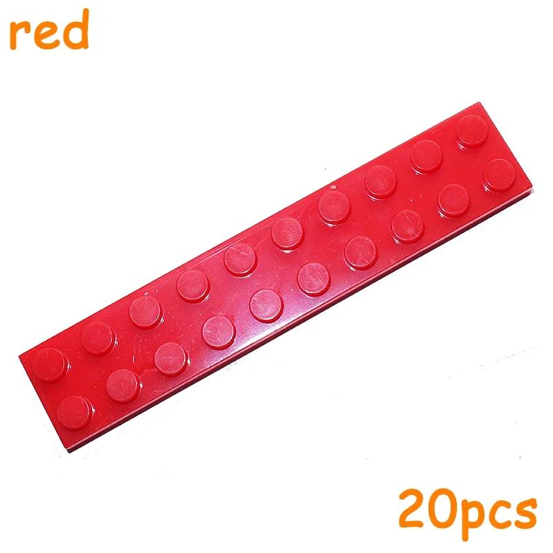 

20PCS 3832 Size 2x10 Dot Plate MOC Assemble Particles DIY Building Blocks 2*10 Figures Bricks Educational Creative Toy for Kid красный