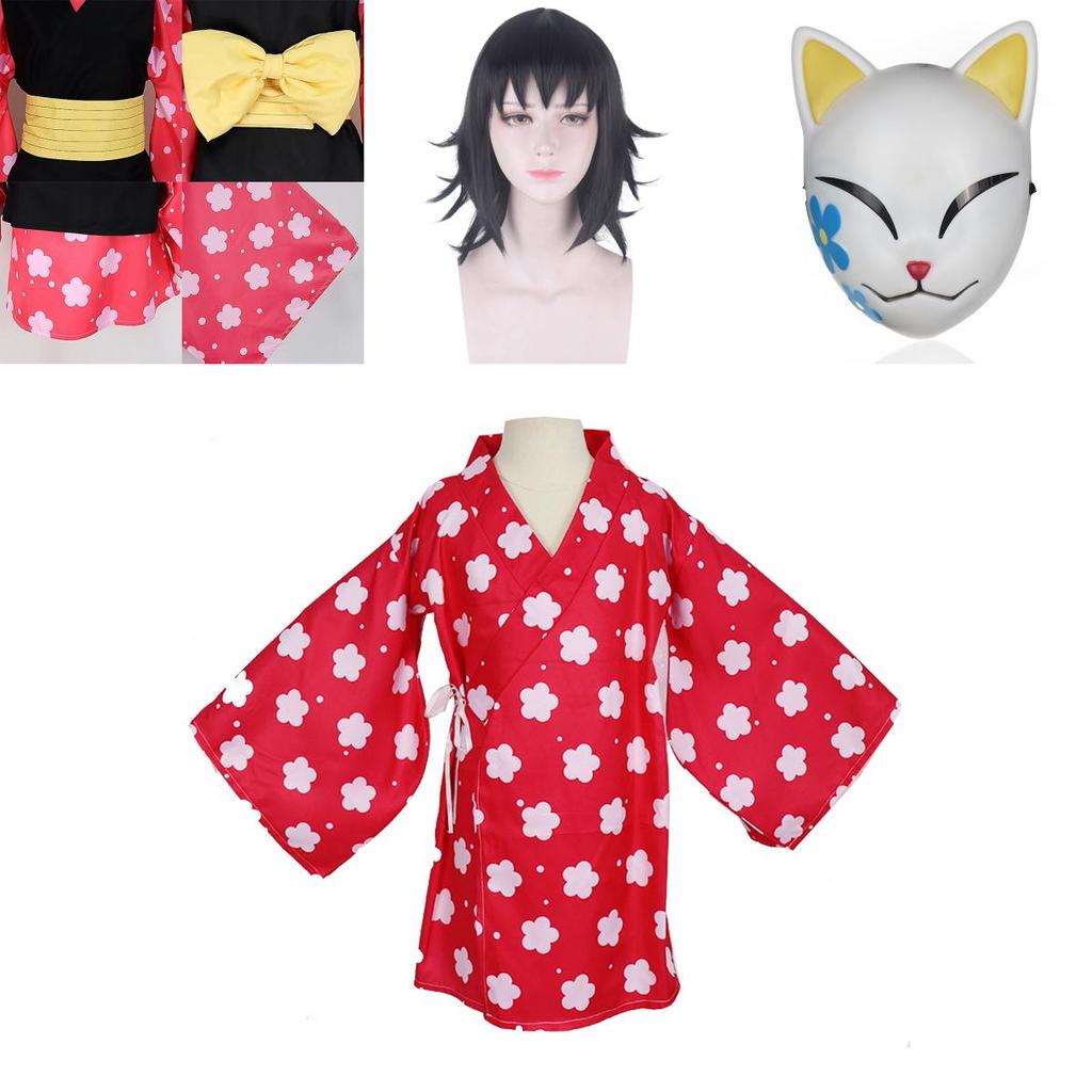 Exquisites Demon Slayer Kimetsu No Yaiba Makomo Cosplay Kostüm für Damen mit perfekten Nähten und atmungsaktivem Stoff