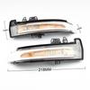 2x For Mercedes Benz A B C E S CLA GLA CLS Class W176 W246 W204 X156 Dynamic Turn Signal Rearview Mirror Indicator Blinker Light