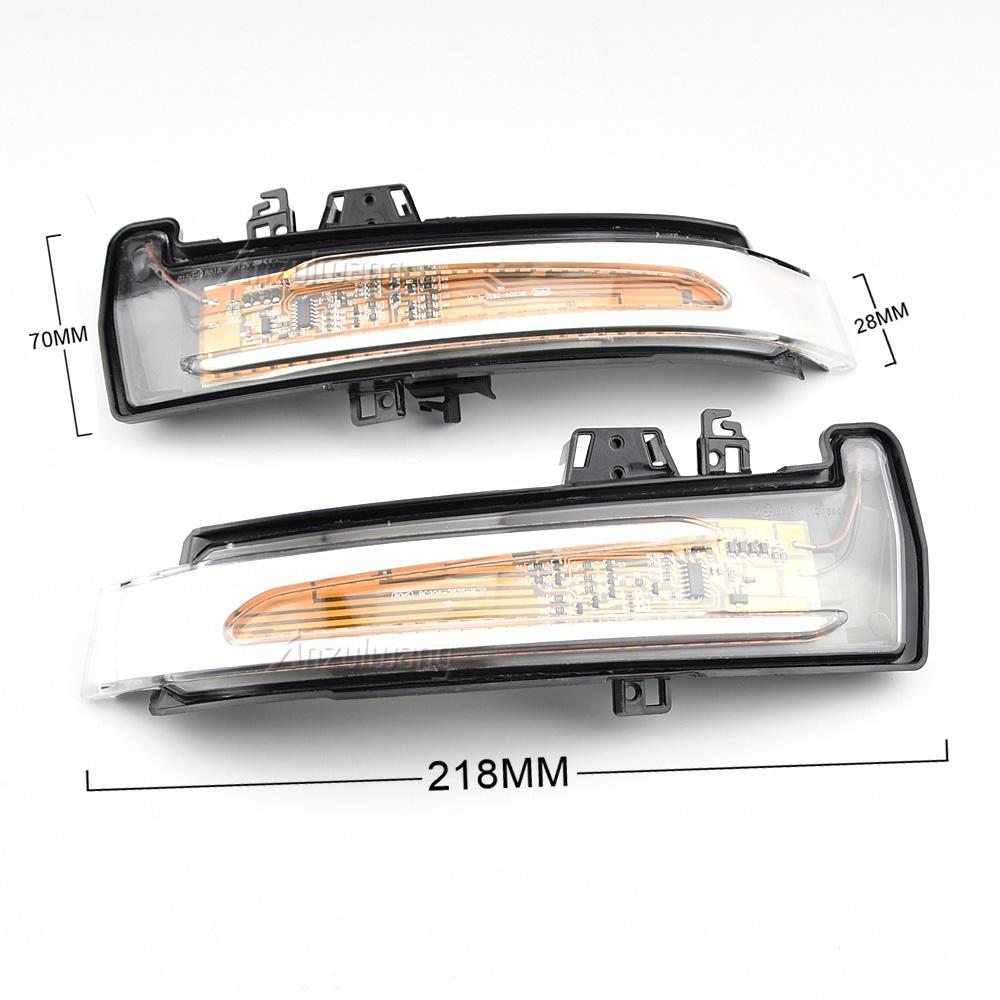 2x For Mercedes Benz A B C E S CLA GLA CLS Class W176 W246 W204 X156 Dynamic Turn Signal Rearview Mirror Indicator Blinker Light
