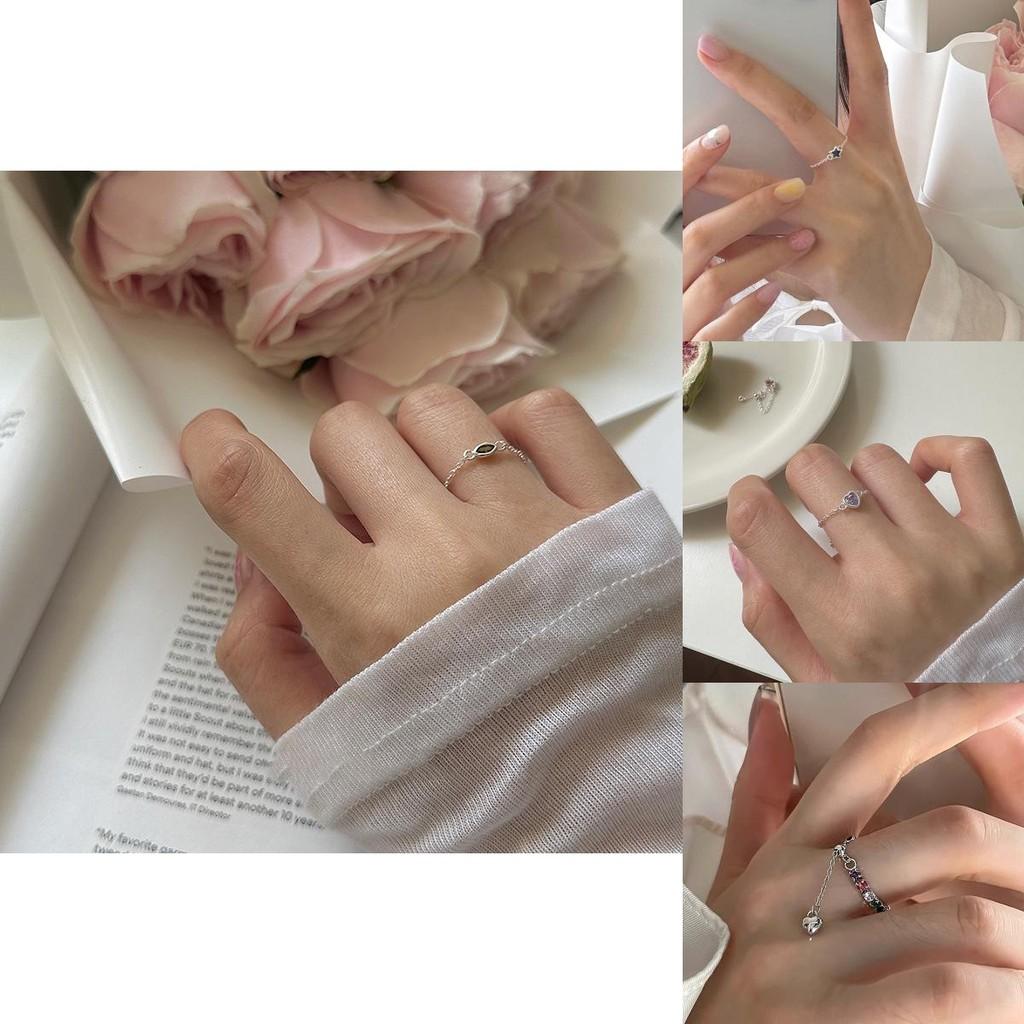 Dopamine Stylish Colorful Zirconia Adjustable Ring For Women With Unique Geometric Design And Colors Eyecatching