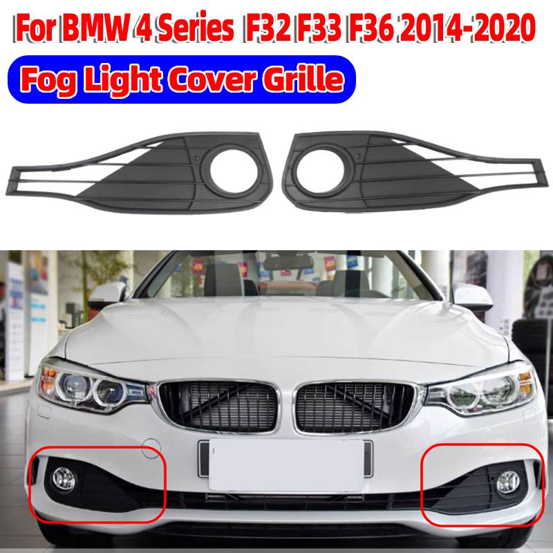 For BMW 4 SERIES F32 F33 F36 2014-2020 Car Front Bumper Fog Light Lower Grille Fog Light Grill Cover 51117294684 51117294683