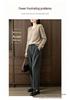 2026 Autumn/Winter 100% Wool Women's V-Neck Knit Sweater, Multi-Color Basic Top