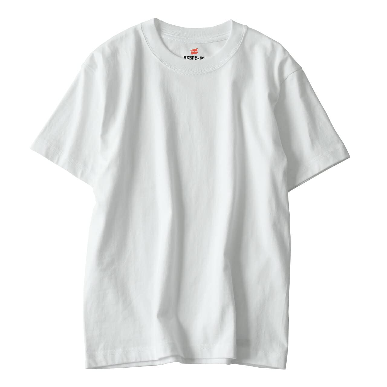 

Футболка Beefy short round round без бирки 2P White S [Hanes], рукав, горловина, комплект из 2 предметов, 100% хлопок, тело, H5180-2 Мужская