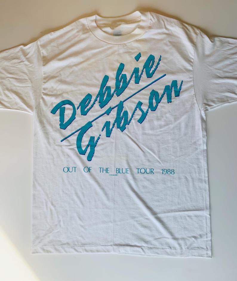Out of the Blue Tour 1988 Debbie Gibson Shirt Unisex White S-5XL 1R247 M