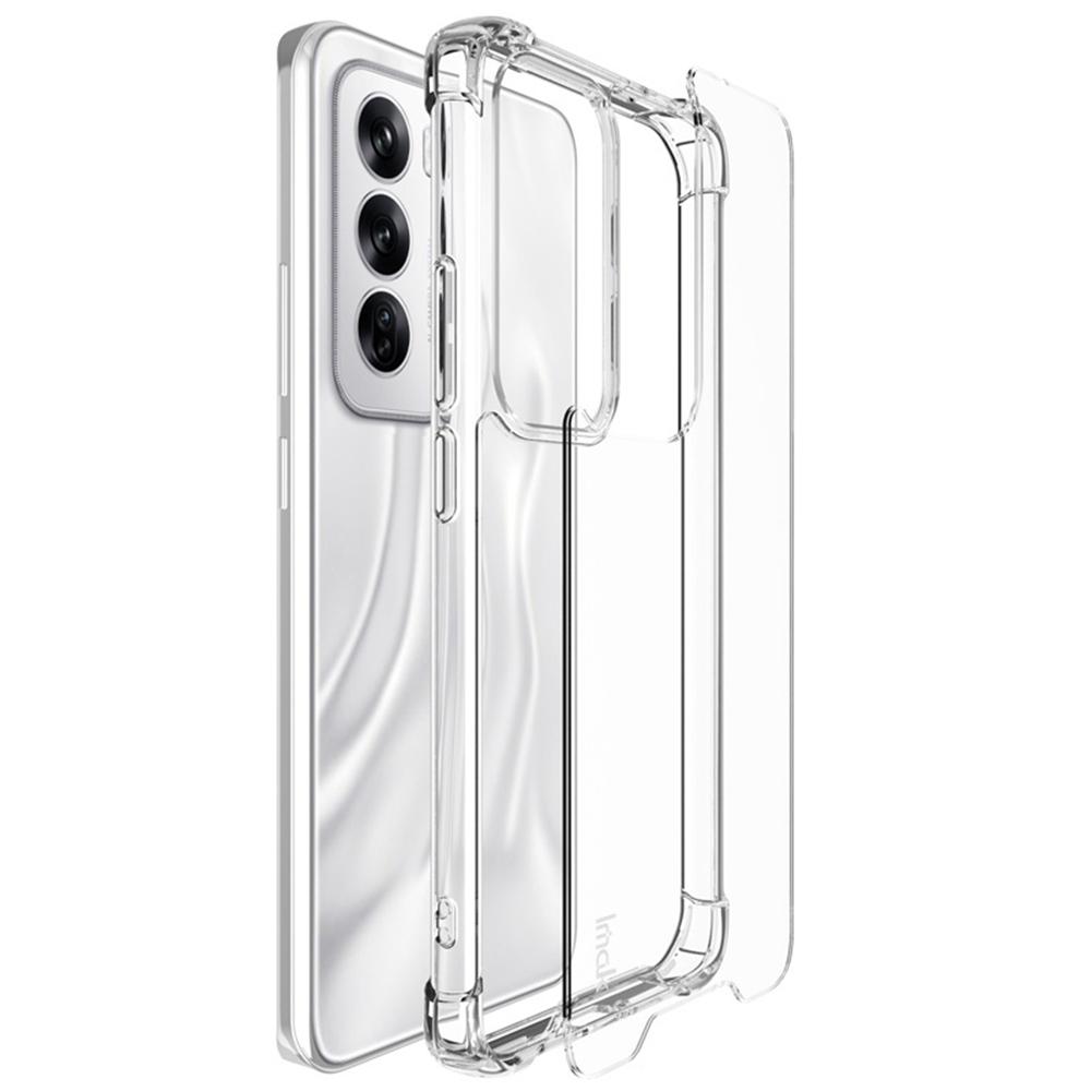 IMAK For Oppo Reno12 5G (Global) Clear Case Airbag Corners PC+TPU Phone Cover