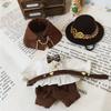 Rakulifey Obitsu 11 Kleidung OB11 Größe Outfit Set (Jacke, Hose, Hut, Schal) Braunes 5-teiliges Set