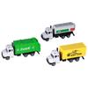 3pcs 1:50 Garbage Truck Models Set Plastic Alloy Sanitation Tanker Trucks Toy Set for KidsPull Back