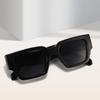 1 Pair Of Square Small Frame Printed Fashion Women'S Sunglasses Sunglasses Outdoor Model Posing Glasses