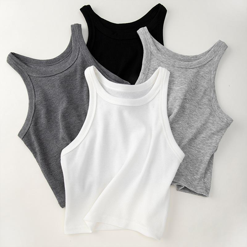 Pure Cotton Markless Outer Vest Spring and Summer New Beautiful Back Wrapping Small Suspender Without Steel Bandeach Inner Top