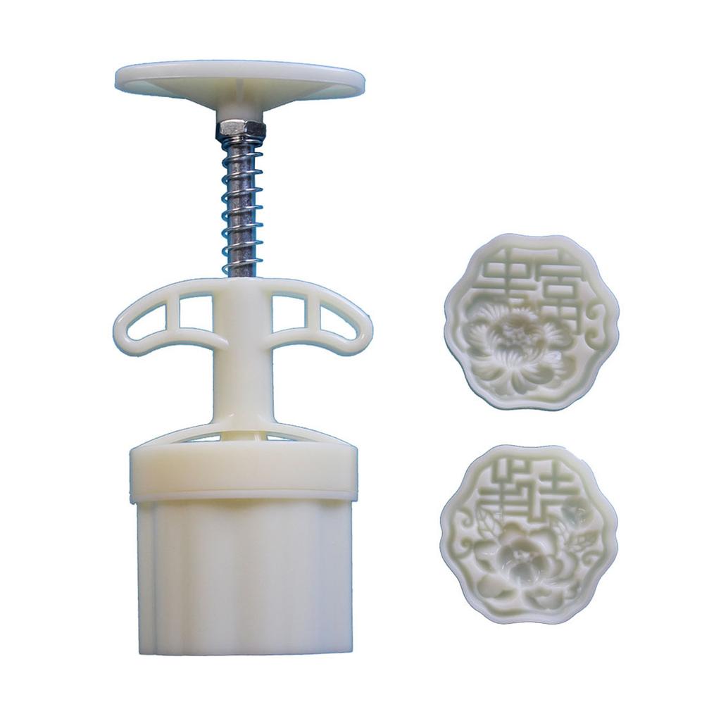 Flower Character MoonCake Molds MidAutumn Festival Mooncake Maker Cookie Stamps Hand Pressure Mooncake Bakings Tool