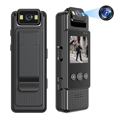 Ses ve Video Kayıtlı 1.3" Ekranlı Vücut Kamerası Taşınabilir Küçük Kamera 180 derece Döndürülebilir