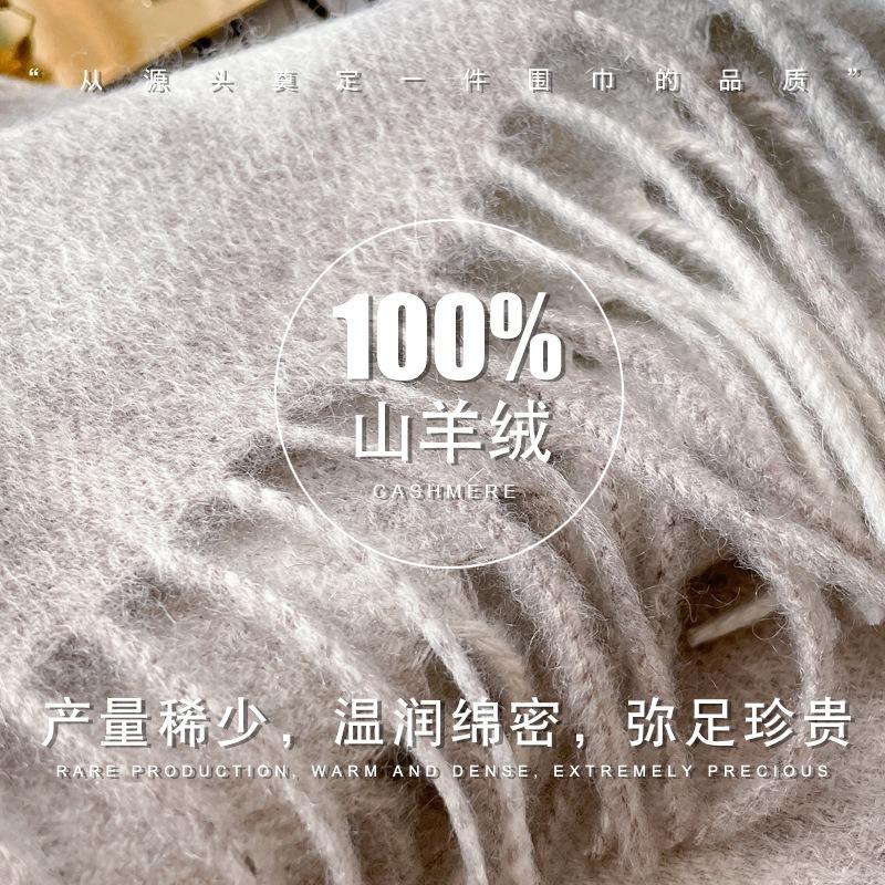 British Classic Plaid Cashmere Scarf Men's Autumn and Winter Versatile New Men's Simple Versatile Scarf Tide