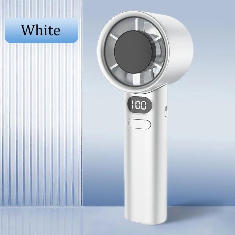 New Mini Handheld Fan 120 Speed Portable Desktop Fans Instant Cooling with Ice Mode Rechargeable Stylish Fan for Women