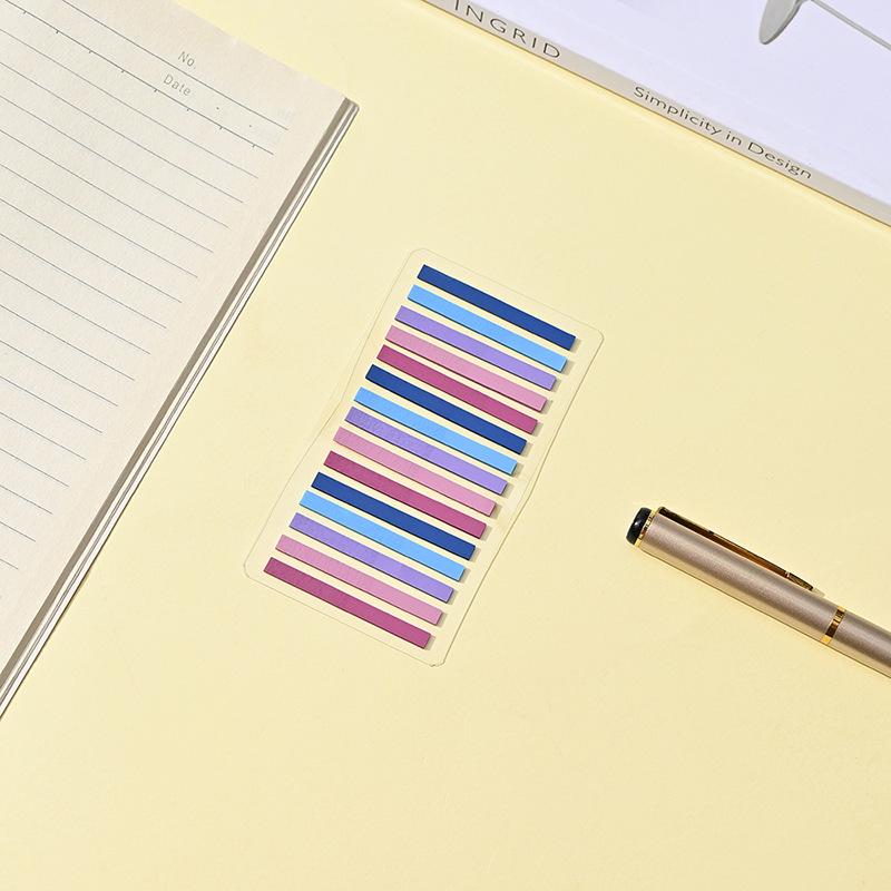 200 Sheets Morandi Transparent Fluorescent Index Tabs Pet Arrow Flags Sticky Note For Page Marker Planner Stickers Office School