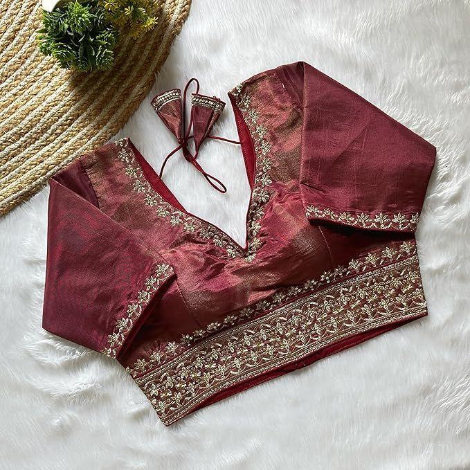 Blouse To Wear with Saree (size M(38), Blouse Size Can Be Increased To XL(42)RU).