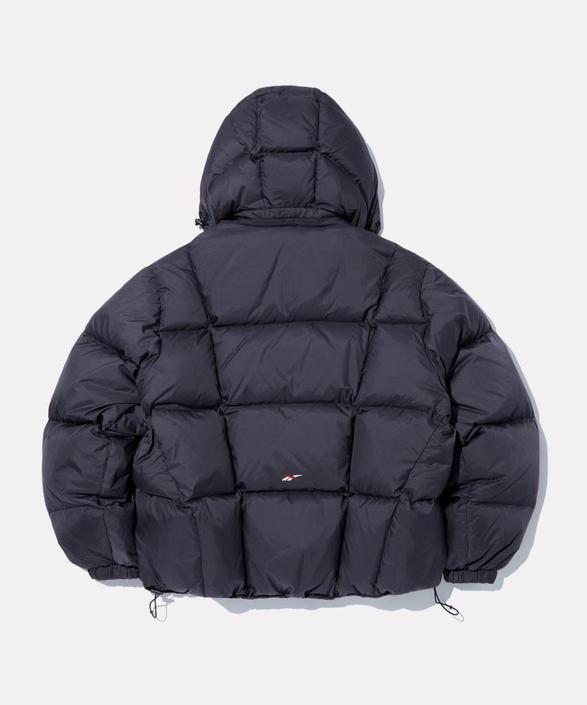 Reebok Pump Hooded 2-Way Down Jacket - Black