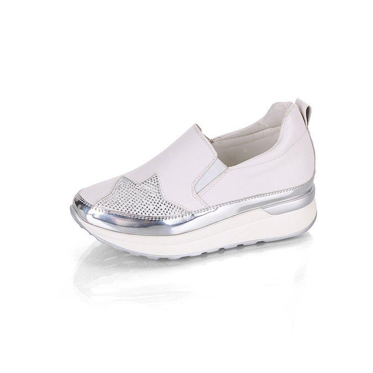 Women's Autumn Muffin Sole Fashionable Casual Loafers Heightened, Comfortable and Fashionable with A Large Size