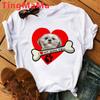 Maminka Tričko Ženy Harajuku Letní topy Kreslený Shih Tzu Grafika Trička Kawaii Módní Unisex topy