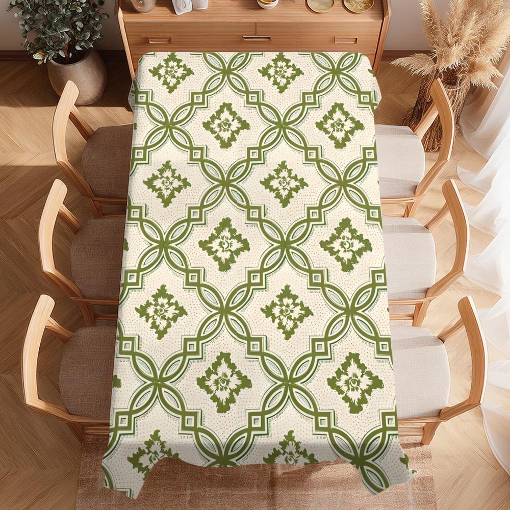 Basic Minimal Pattern Table Cloth Home Party Picnic Dining Room Kitchen Desktop Dust-proof Decorative Table