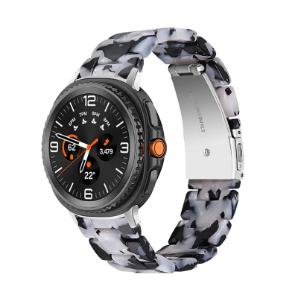 Bracelet en résine de luxe pour Samsung galaxy watch 8/8 classic 46mm Bracelet à maillons transparent pour galaxy watch ultra 2025/7 47mm bracelet