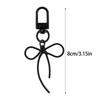 Elegant Butterfly Knot Keychain Bag Pendant Fashionable Alloy Phone Charm Keyring for Women and Student