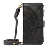 Portfel z wytłaczanej skóry Mandala Etui z klapką Do Samsung Galaxy A57 A37 A56 A36 A26 A55 A35 A54 A34 A25 A24 A23 4G 5G