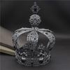 Popular Baroque Vintage Royal King Diadem Prom Party Male Cake Party Prom Wedding Hair Jewelry Man Crown Round