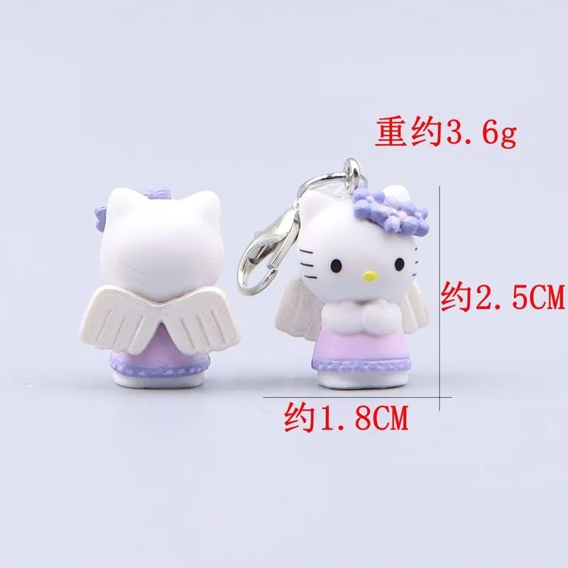 Hello Kitty Cute Cartoon Keychain Bag Clothing Puller Phone Rope Necklace Accessories Pendant Kawaii Women Student Toy Wholesele