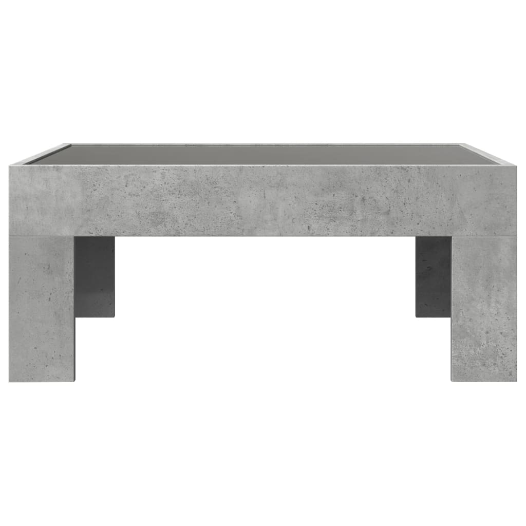 Infinity LED Coffee Table in Concrete Grey 70 x 50 x 30 cm