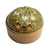 Cute Bao Bun Dumpling Squishy Slime Stress Relief Toys Non-Stick Clear Glitter Slime Stress Ball Fidget Toy For Kids Party Favor