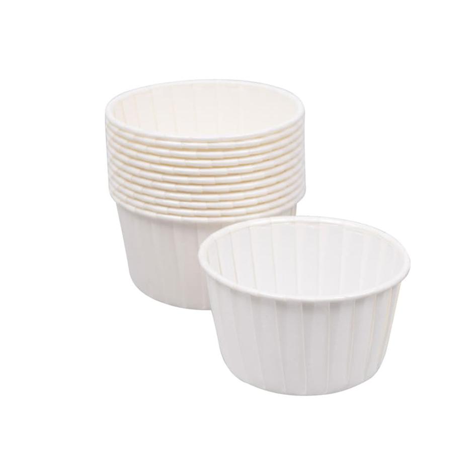 

10PCS White Muffin Cupcake Paper Cup Oilproof Cupcake Wrapper Baking Liner Party Tray Cake Muffin Decorating Molds
