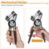 Grommet Tool Kit 8mm 10mm 12mm Hand Press Multi-Size Eyelet Pliers Kit with 900 Grommet Supplies & Hollow Hole Punch Tool Handheld Eyelet Setter