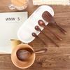 Black Walnut Large Coffee Stir Dessert Long Scoop Soup Spoons Kitchen Supplies Tableware Rice Scoop