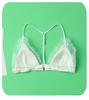 Women's Real Silk Satin Wireless Triangle Bra with Front Buckle and Beautiful Back Design