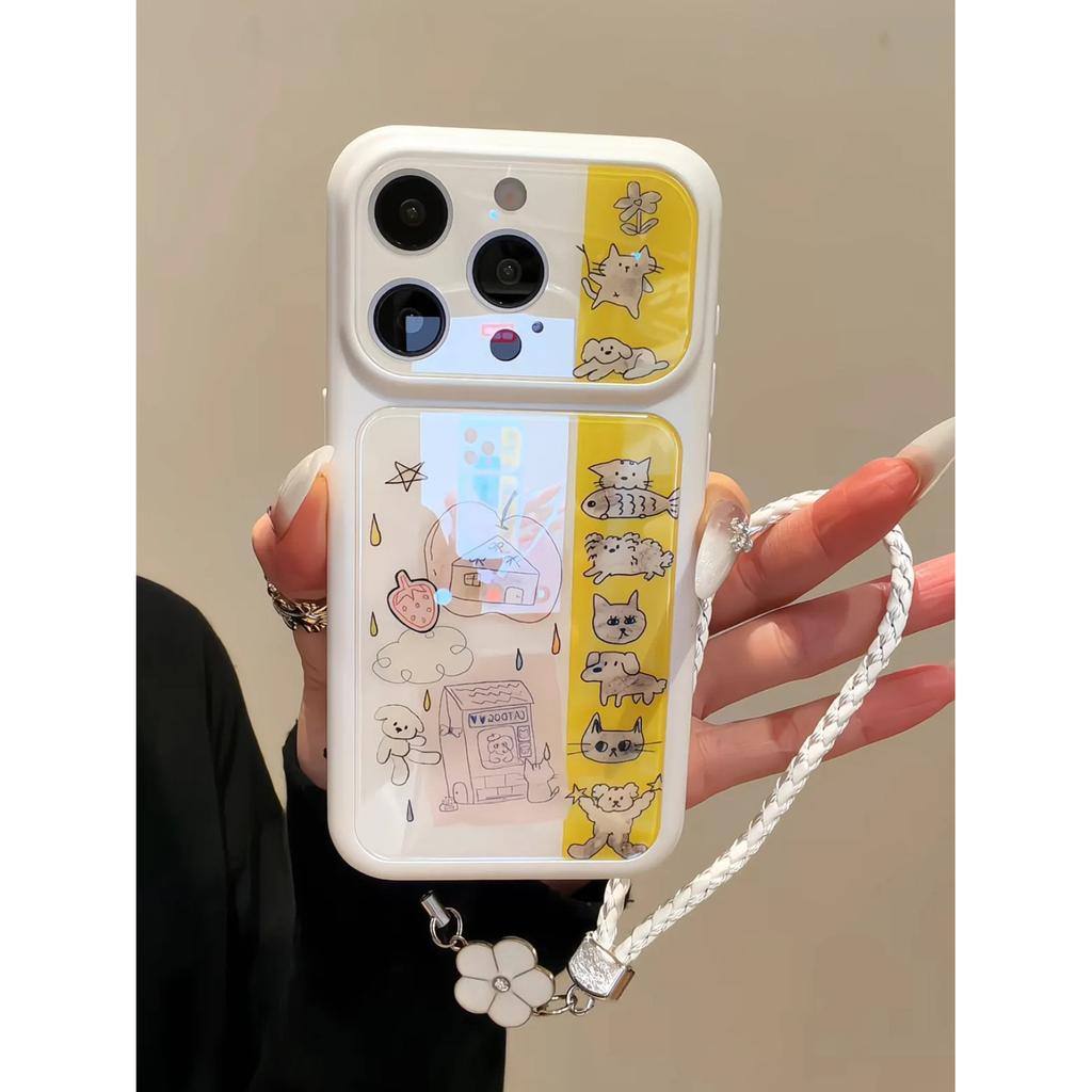 Graffiti cat dog suitable for Apple 11Promax mobile phone case iPhone11/11/11 Blu-ray acrylic 11