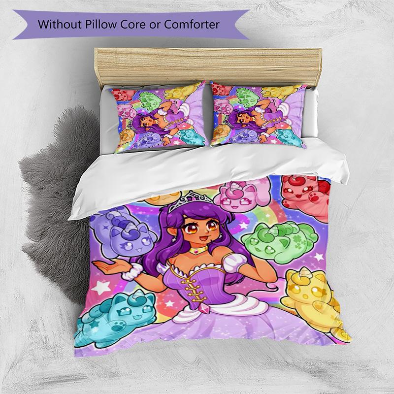 Set Biancheria da Letto 3 Pezzi Pixel Game Chiusura Copripiumino Include 1 Copripiumino & 2 Federe per Tutte le Stagioni Camera da Letto Casa Arredamento Stanza dello Studente