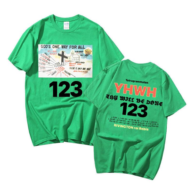 

Brand RRR123 Graphic T-shirts Cool God s One Way for All 123 Tshirt Men Women Fashion Hip Hop T Shirt Men s Aesthetic Streetwear 2XL
