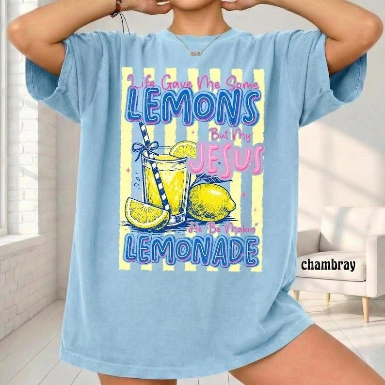 Jesus Lemonade Funny Christian Shirt M