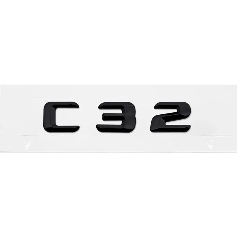 

3D Наклейки с буквами на заднюю часть автомобиля Эмблема для Mercedes Benz C Class C32 C36 C43 C55 C63 C180 C200 C220 C230 Авто Задний Багажник Plastic