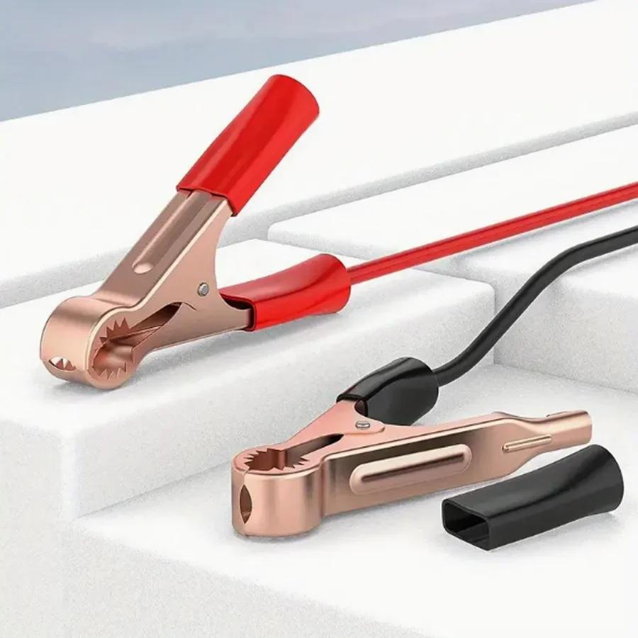 Car Battery Terminal Clip-on Cigarette Lighter Female Socket Car High Power Pure Copper Battery with Clip 12V 24V 220W Socket