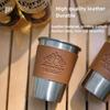 8 Pieces Outdoor Stainless Steel Cup Cup Cover Water Cup Heat Insulation Cover Anti-scald High Temperature Resistant Cup Cover