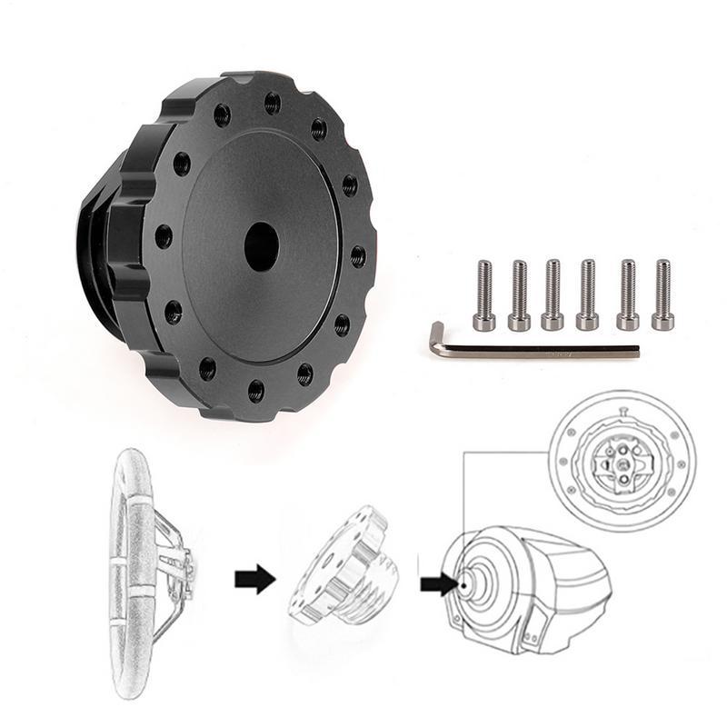 Aluminum Game Steering Wheel Adapter Connection Forthrustmaster TX T300 T500 TS Red Or Black Quick Release Steering Wheel Hub