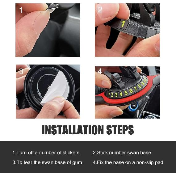 Pack-1 Car Dashboard Anti-Slip Mat, Multi-Function Mobile Phone Holder Parki