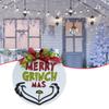 Christmas Welcome Door Sign Green Wooden Wreath for Front Door Wall Porch Indoor Outdoor Decor Party Decorations